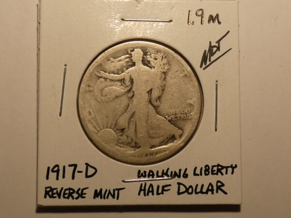 1917-D Walking Liberty Half Dollar reverse