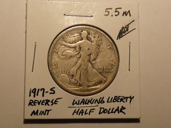 1917-S Walking Liberty Half Dollar reverse.