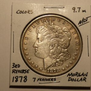 1878 Morgan silver dollar reverse