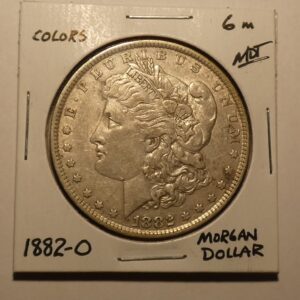 1882-O Morgan Silver Dollar coin.