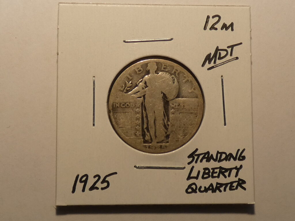 1925 Standing Liberty Quarter coin.