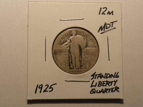 1925 Standing Liberty Quarter coin.