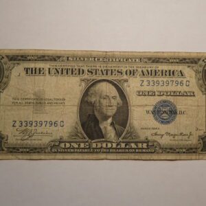 One dollar silver certificate, 1935.