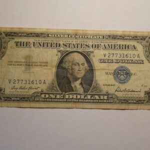 One dollar silver certificate, 1957.