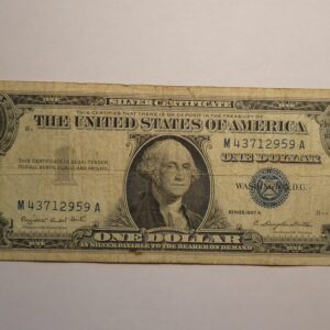 One dollar silver certificate, 1957 series.