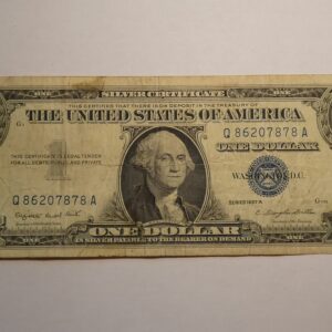 One dollar silver certificate, 1957 A series.