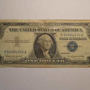 One dollar silver certificate, United States.