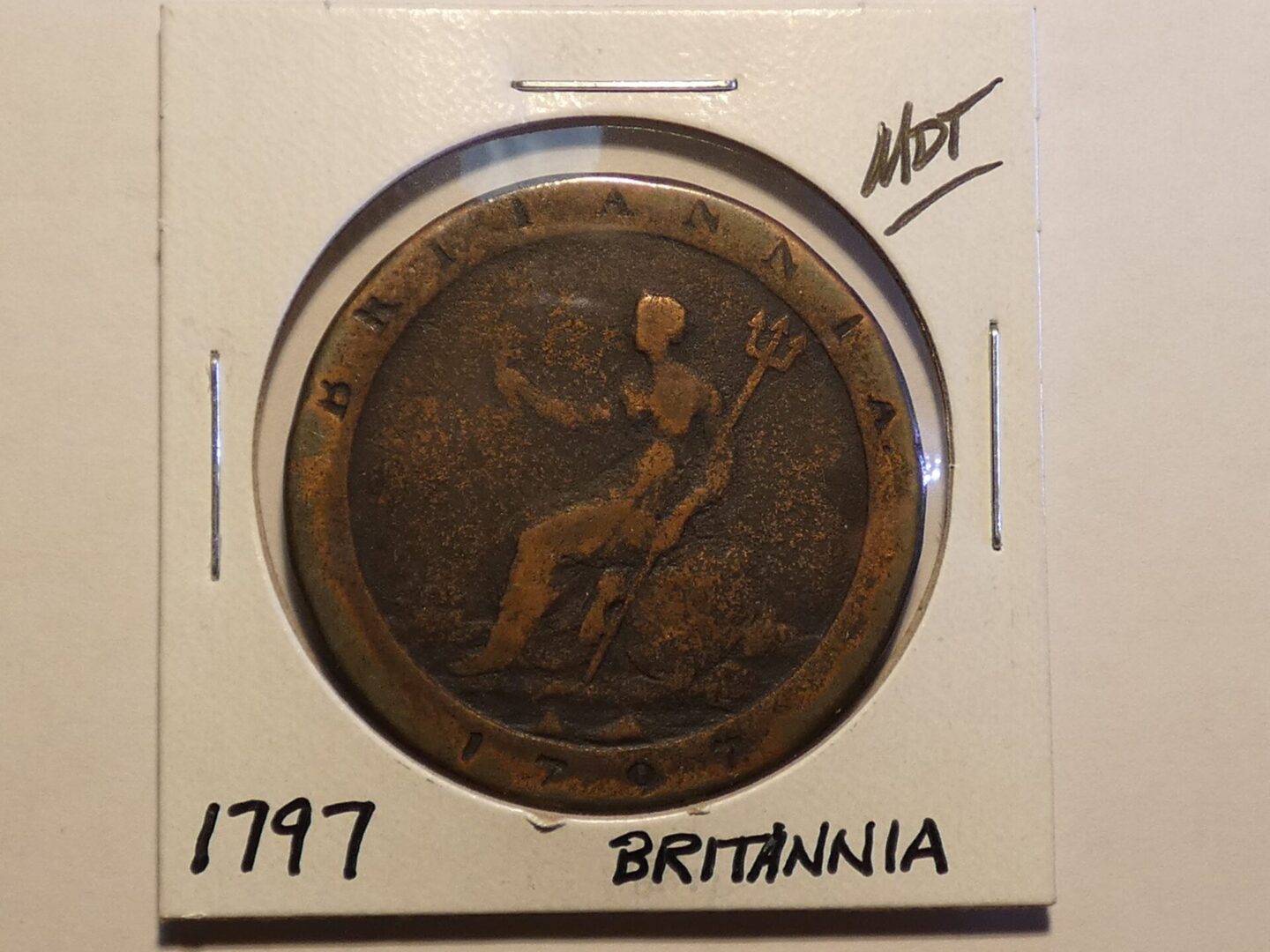 Picture of the Ancient 1797 Britannia Coin