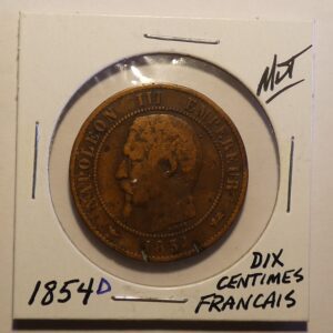 French Empire Napoleon Cinq Centimes Image