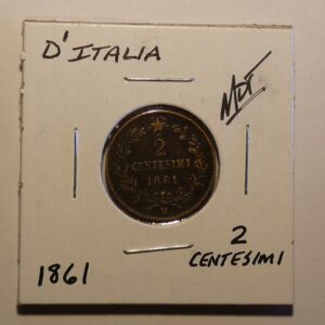 1861 Italy Vittorio Emanuel Centesimi