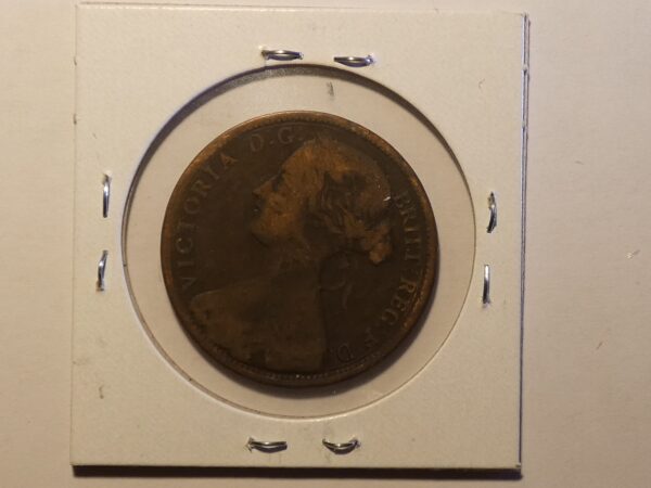 Image of 1863 Britain Victoria One Penny