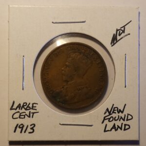 1913 Newfoundland large cent coin.