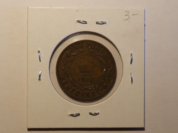 1912 Newfoundland one cent coin.