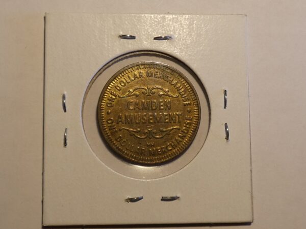 Camden Amusement one dollar token.