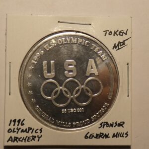 1996 US Olympic team token, General Mills sponsor.