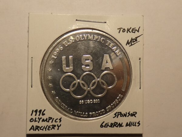 1996 US Olympic team token, General Mills sponsor.