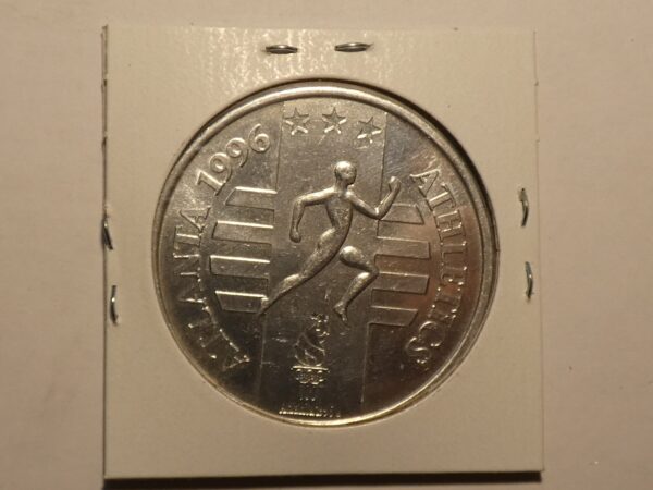 1996 Atlanta Olympic coin with runner.