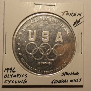 1996 USA Olympic cycling token.