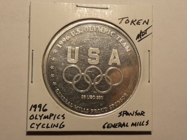 1996 USA Olympic cycling token.