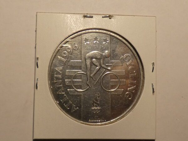 Atlanta 1996 Olympic cycling coin.