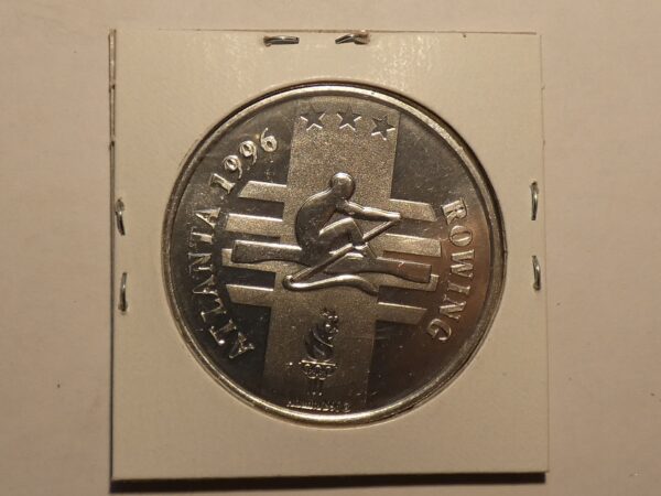 1996 Atlanta Olympic rowing coin.