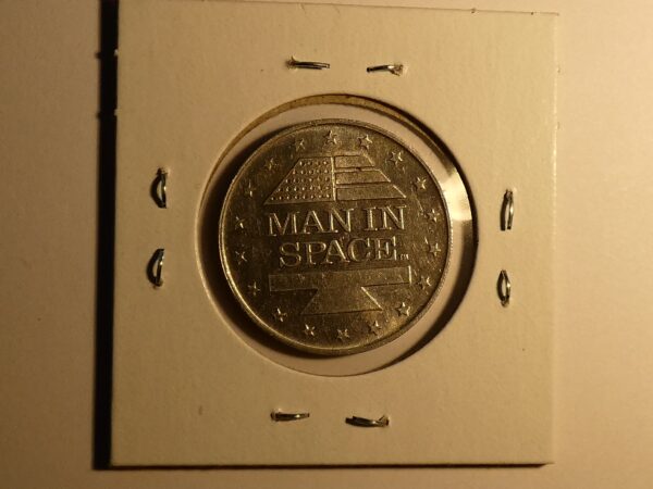 Man in space commemorative coin.