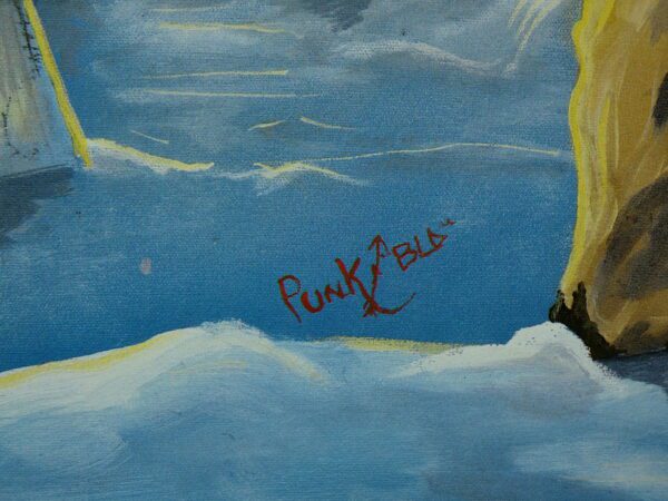 A painting with the signature "Punkable"