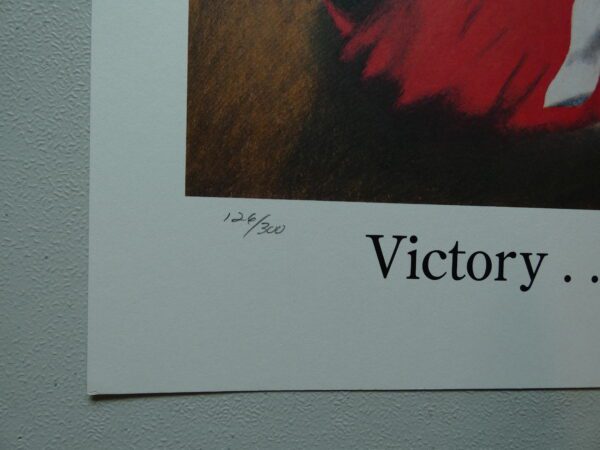 Victory print, numbered 126 of 300.